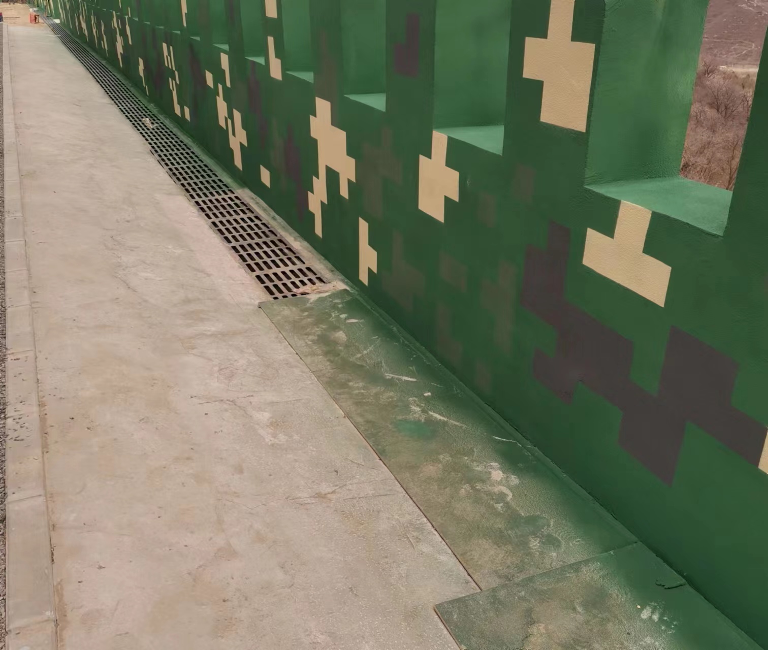 济宁围墙迷彩喷涂,数迷彩漆